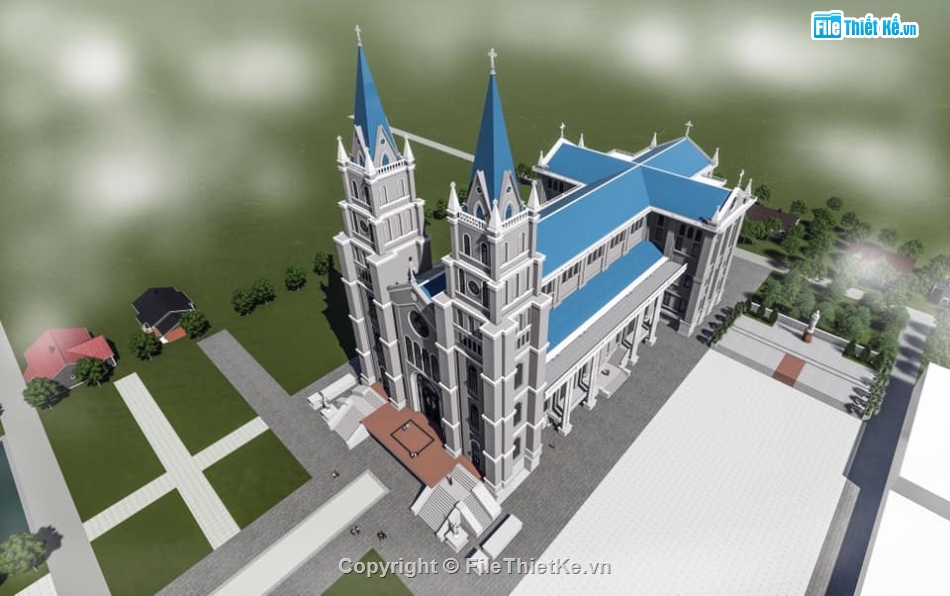 Model sketchup nhà thờ,File sketchup nhà thờ,Model nhà thờ,nhà thờ thiên chúa giáo su,mẫu nhà thờ thiên chúa,su nhà thờ tiên chúa giáo